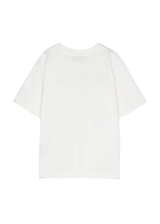 Moschino Kids T-Shirt Panna con Teddy Bear per Bambini
