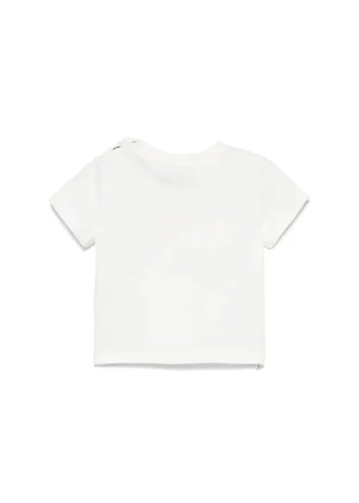 Moschino Kids T-shirt Panna con Stampa Colorful per Neonate