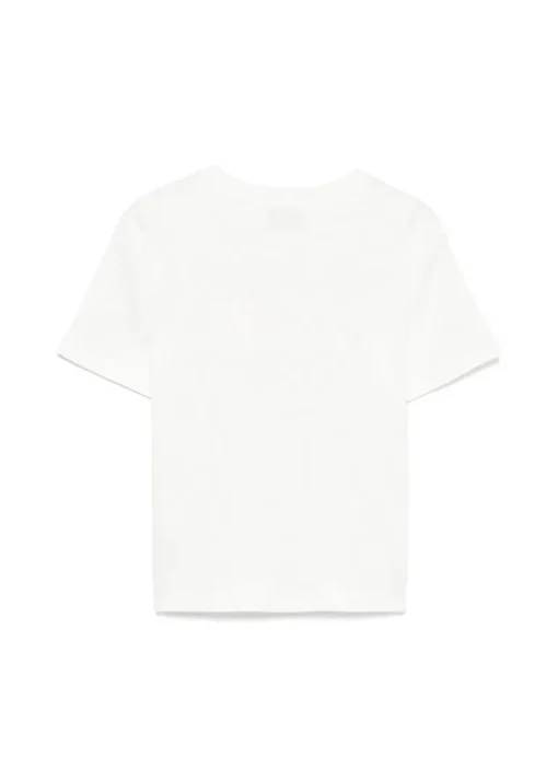 Moschino Kids T-shirt Panna con Stampa Colorful per Bambine
