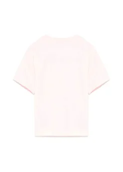 Moschino Kids T-shirt Rosa con Stampa Teddy per Bambine