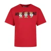 Moschino Kids T-Shirt Rosso con Teddy Bear per Bambini
