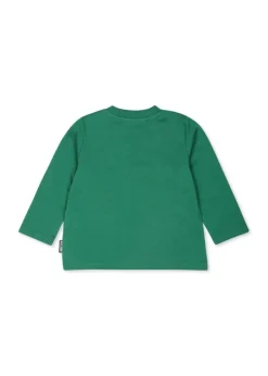 Moschino Kids T-shirt Verde Maniche Lunghe per Neonati