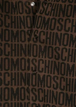 Moschino Kids Tutina Marrone con Cappellino Monogram per Neonate