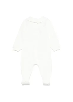 Moschino Kids Tutina Panna con Logo Teddy Bear per Neonati