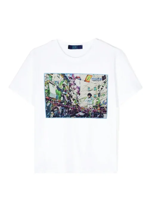 Move Kids T-shirt Bianca Quartieri per Bambini