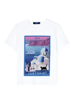 Move Kids T-shirt Bianca Santorini per Bambini