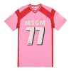 MSGM Kids Abito Rosa/Rosso con Stampa per Bambine