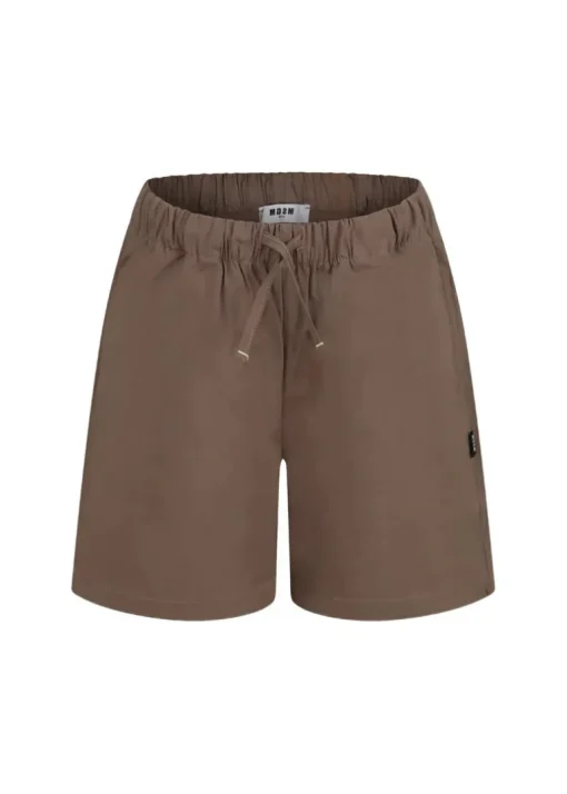 MSGM Kids Bermuda Parachute Marrone per Bambini