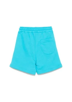 MSGM Kids Bermuda Turchese con Logo per Bambini