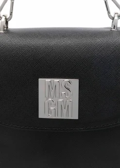 MSGM Kids Borsa a Tracolla Nera per Bambine