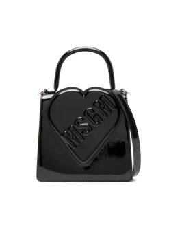 MSGM Kids Borsa Nera con Logo Groffato per Bambine