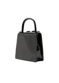 MSGM Kids Borsa Nera con Logo Groffato per Bambine