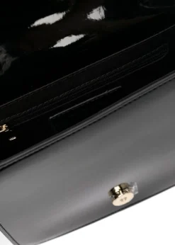 MSGM Kids Borsa Nera con Logo Groffato per Bambine