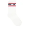 MSGM Kids Calzini Bianchi con Logo per Bambine