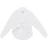 MSGM Kids Camicia Bianca con Fiocco per Bambine