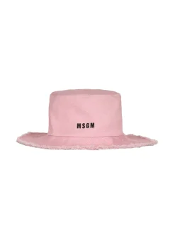 MSGM Kids Cappello Bucket Rosa per Bambine