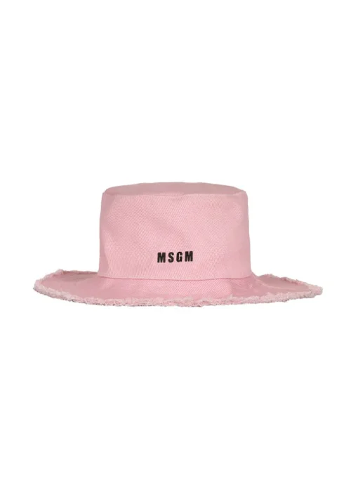 MSGM Kids Cappello Bucket Rosa per Bambine