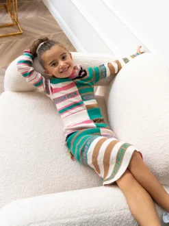 MSGM Kids Gonna in Maglia Multicolor per Bambine