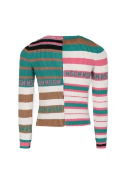 MSGM Kids Maglione Multicolor per Bambine