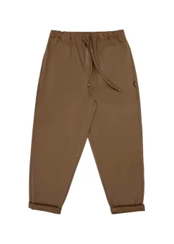 MSGM Kids Pantaloni Parachute Marroni per Bambini