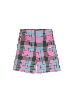 MSGM Kids Short Multicolor con Ricamo per Bambine