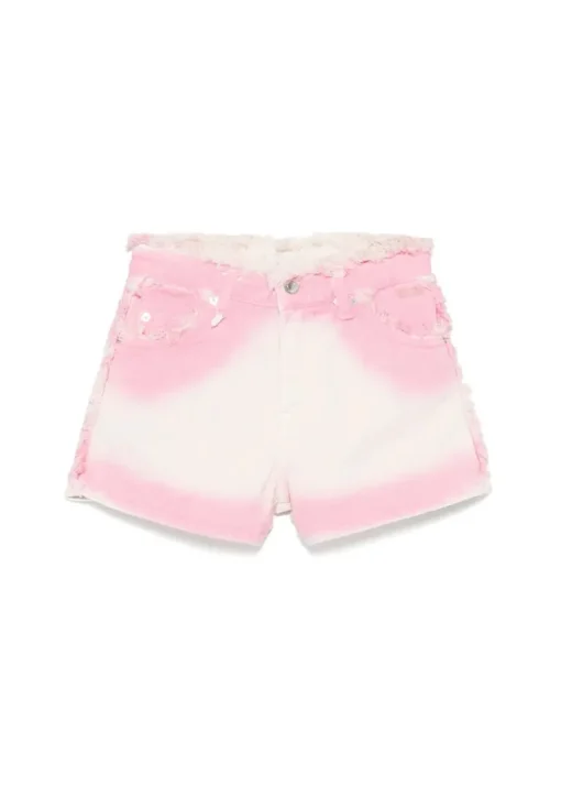 MSGM Kids Short Rosa Degradè per Bambine
