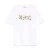 MSGM Kids T-shirt Bianca con Applicazione Perline per Bambine