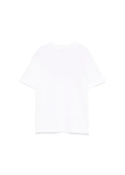 MSGM Kids T-shirt Bianca con Applicazione Perline per Bambine