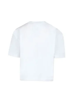 MSGM Kids T-Shirt Bianca con Stampa per Bambine