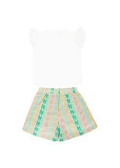 MSGM Kids T-shirt con Shorts per Neonate