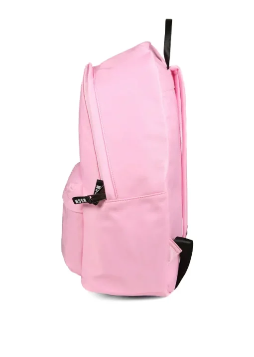 MSGM Kids Zaino Rosa con Logo per Bambine