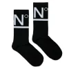 N°21 Calzino con logo in misto cotone Nero