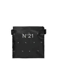 N°21 Kids Borsa Nera All Over Palms per Bambine