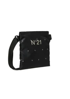 N°21 Kids Borsa Nera All Over Palms per Bambine