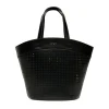 N°21 Kids Borsa Nera Tote Traforata per Bambine