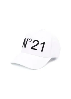 N°21 Kids Cappello con Visiera Bianco per Bambini
