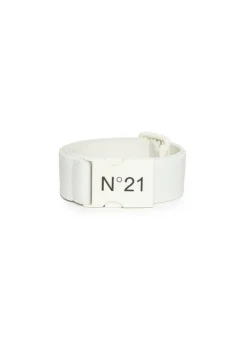 N°21 Kids Cintura in Nastro con Logo Bianca