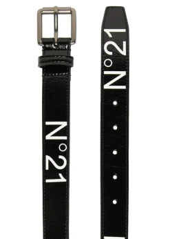 N°21 Kids Cintura Nera con Logo per Bambini