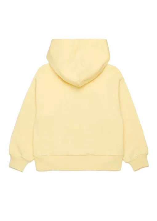 N°21 Kids Felpa Gialla con Cappuccio con Stampa per Bambine