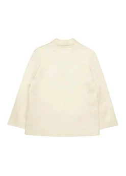 N°21 Kids Giacca Blazer Panna Doppiopetto per Bambine