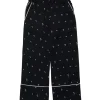 N°21 Kids Pantaloni Neri All over Palms per Bambine