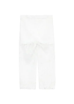 Nunzia Corinna Pantalone Bianco Merlettato per Bambine