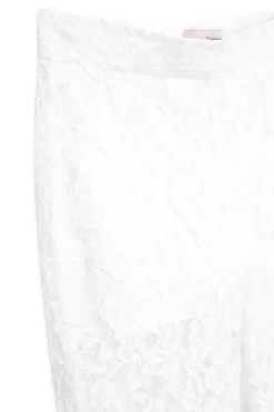 Nunzia Corinna Pantalone Bianco Merlettato per Bambine