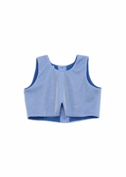 Nunzia Corinna Top Azzurro Glitter