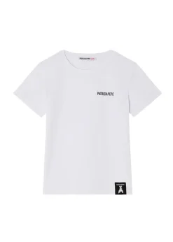 Patrizia Pepe T-shirt Bianca con Stampa per Bambine