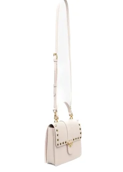 Pinko Kids Borsa a Tracolla Crema con Borchie per Bambine