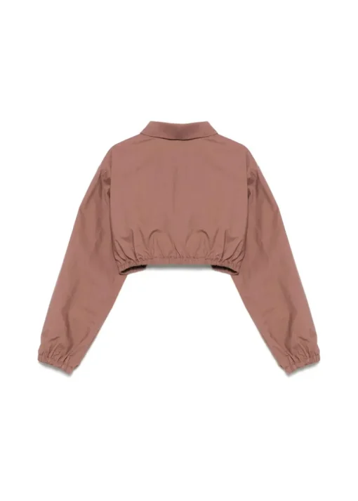 Pinko Kids Camicia Cropped Terra con Stampa per Bambine