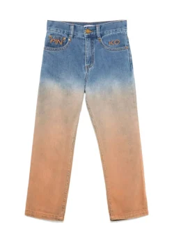 Pinko Kids Jeans Sfumato Terra/Denim per Bambine