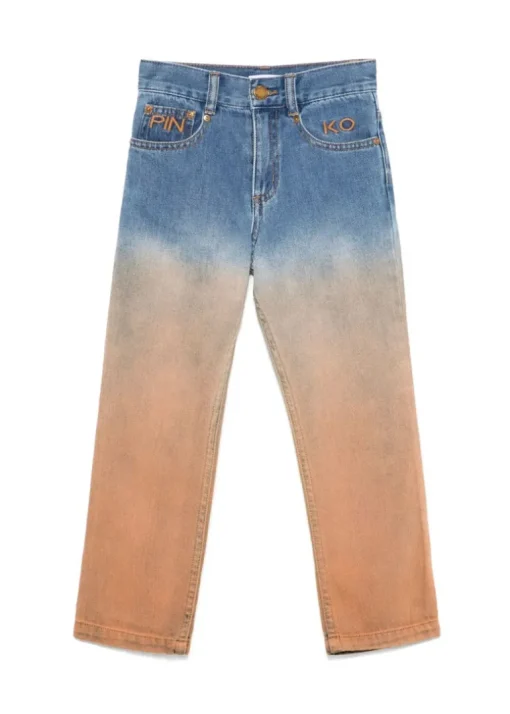 Pinko Kids Jeans Sfumato Terra/Denim per Bambine