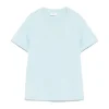 Pinko Kids T-shirt Celeste con Logo per Bambine